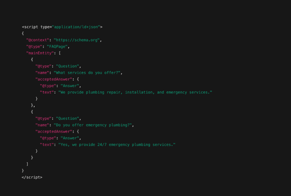 faq schema markup