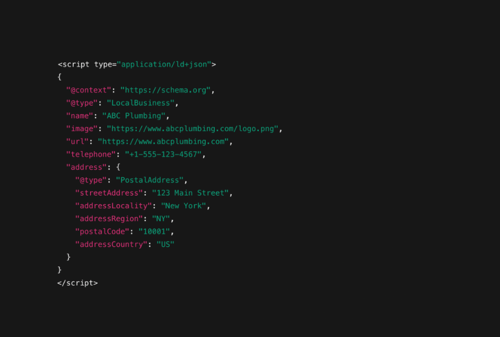 local business schema markup