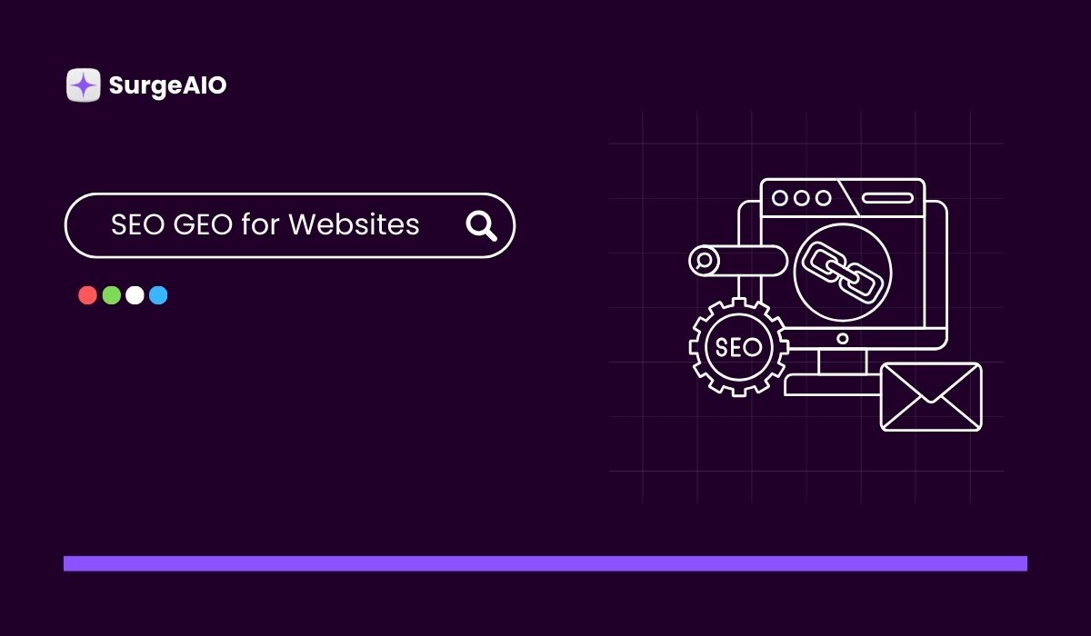 SEO and GEO for my website