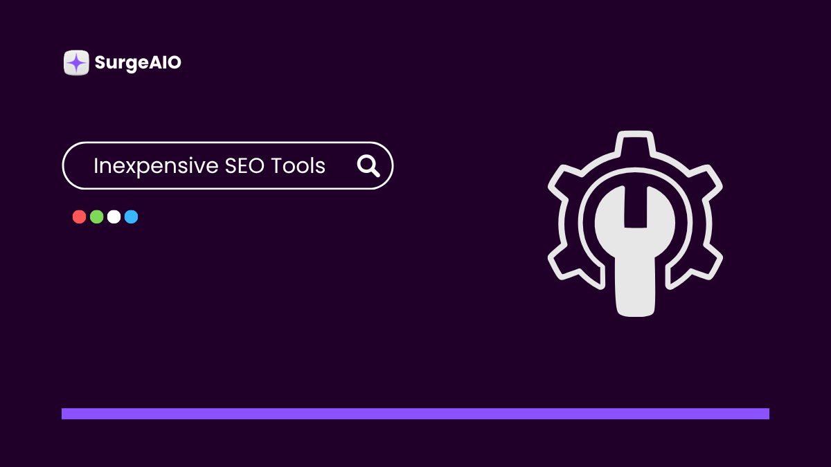 Inexpensive SEO Tools
