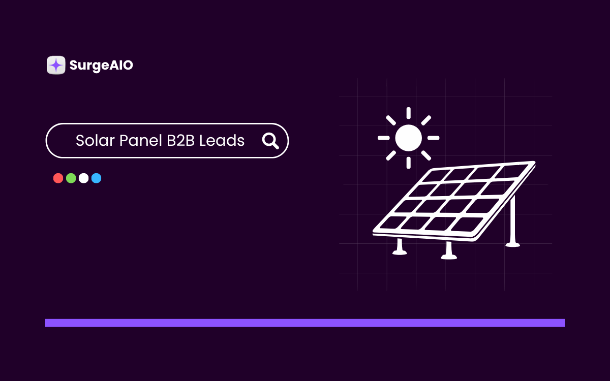 Solar Panel B2B Leads