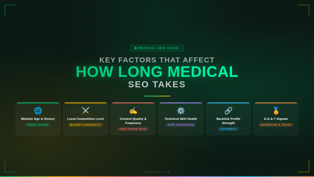 Key Factors That Control How Long Medical SEO Takes