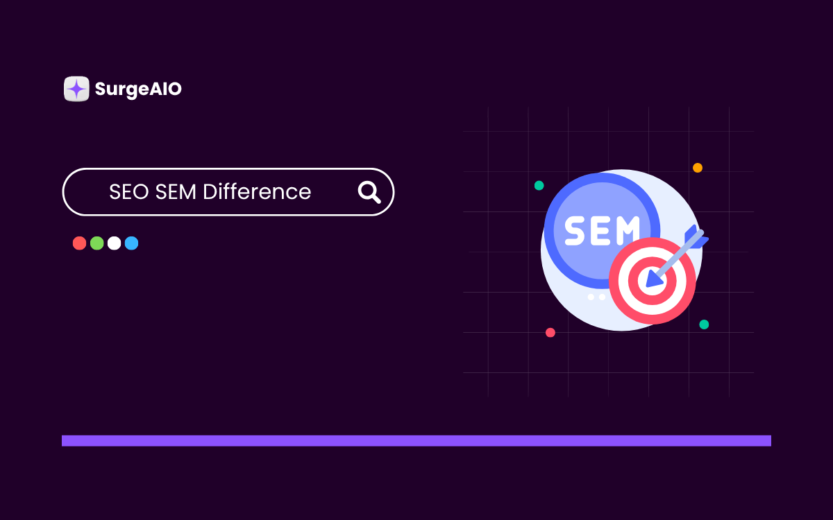 SEO SEM Difference