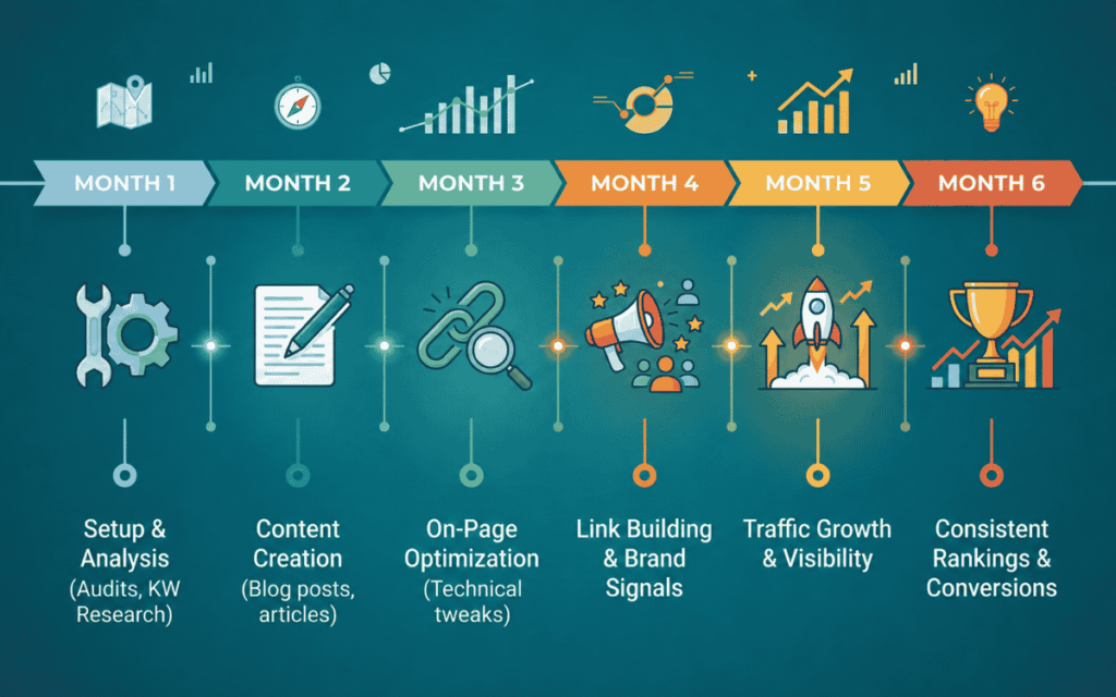 The SEO Timeline: What to Expect Month by Month