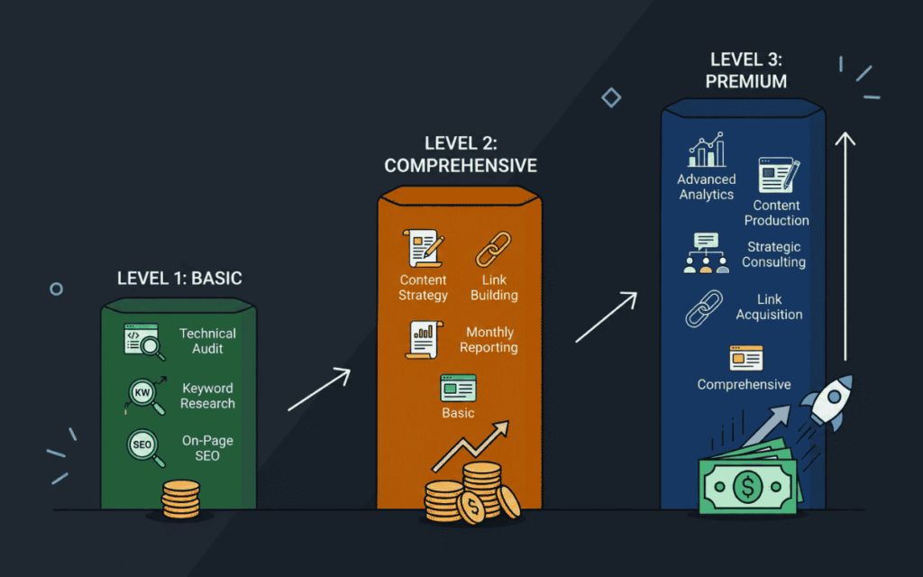 Breaking Down SEO Cost by Service Level