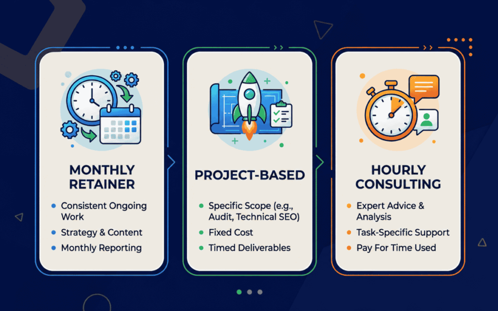 Three Main SEO Pricing Models