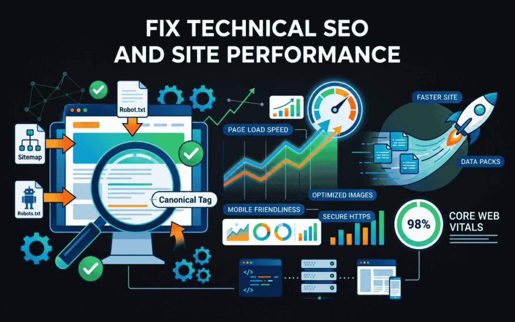 Fix Technical SEO and Site Performance