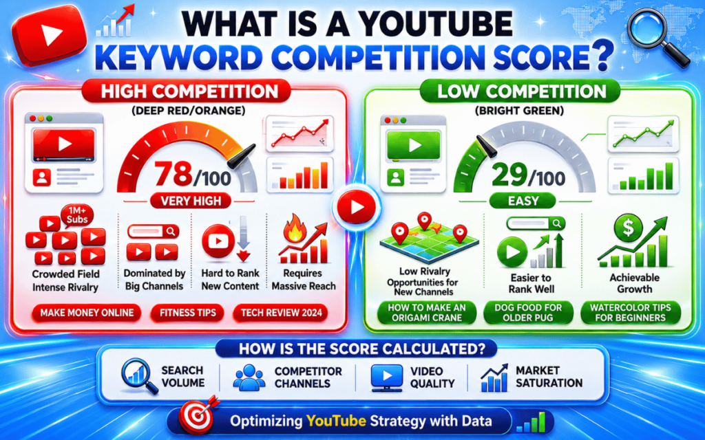 What Is a YouTube Keyword Competition Score