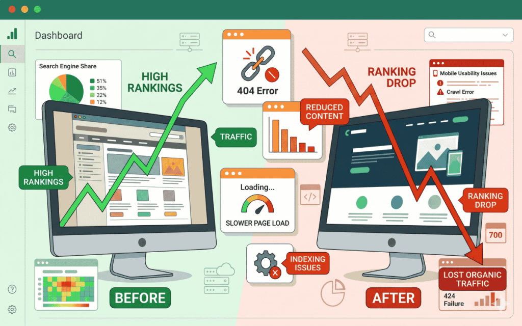 Why Website Redesigns Often Destroy Rankings