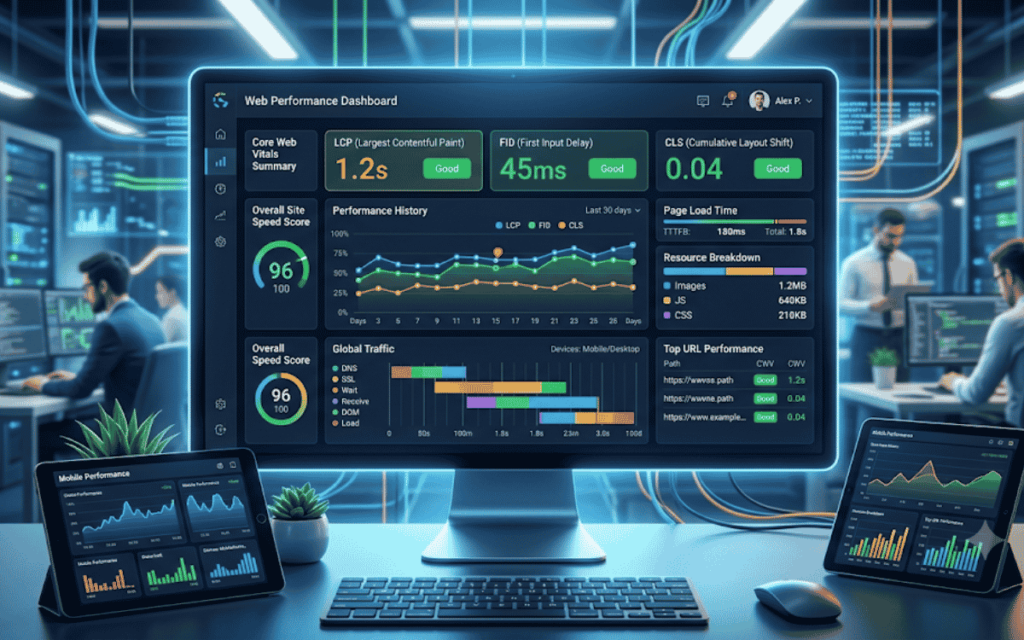 Monitor Site Speed and Core Web Vitals