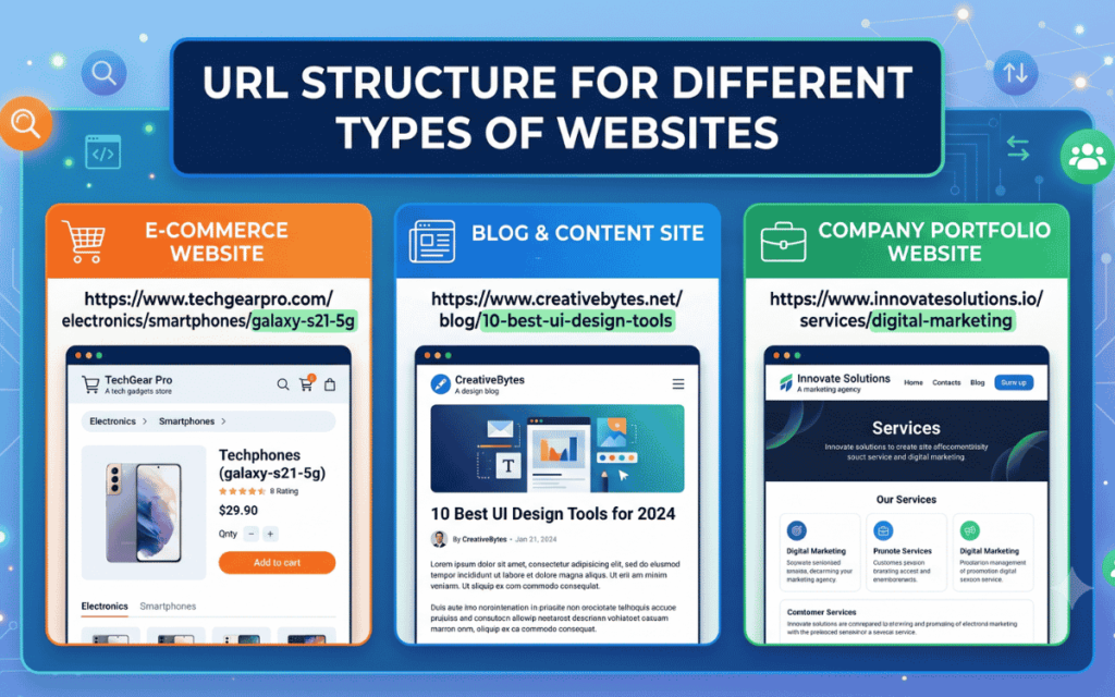 URL Structure for Different Types of Websites