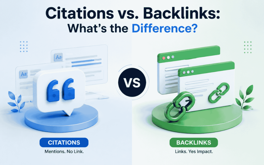 Citations vs. Backlinks: What's the Difference?