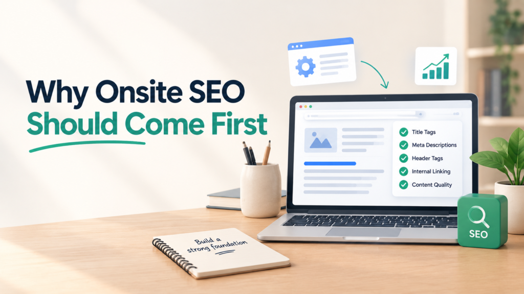 Why Onsite SEO Should Come First