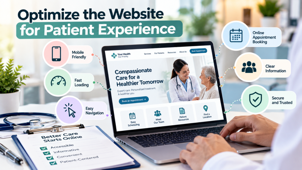 Optimize the Website for Patient Experience