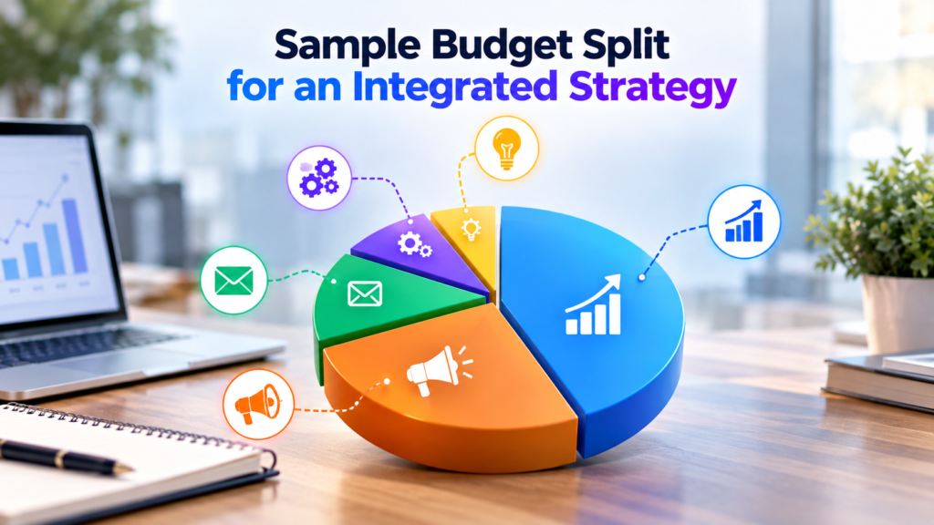 Sample Budget Split for an Integrated Strategy
