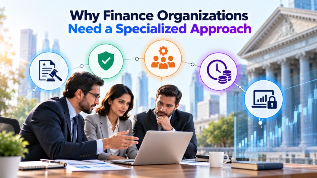 Why Finance Organizations Need a Specialized Approach